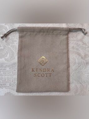 Kendra Scott Jewelry Pouch with Gold Logo